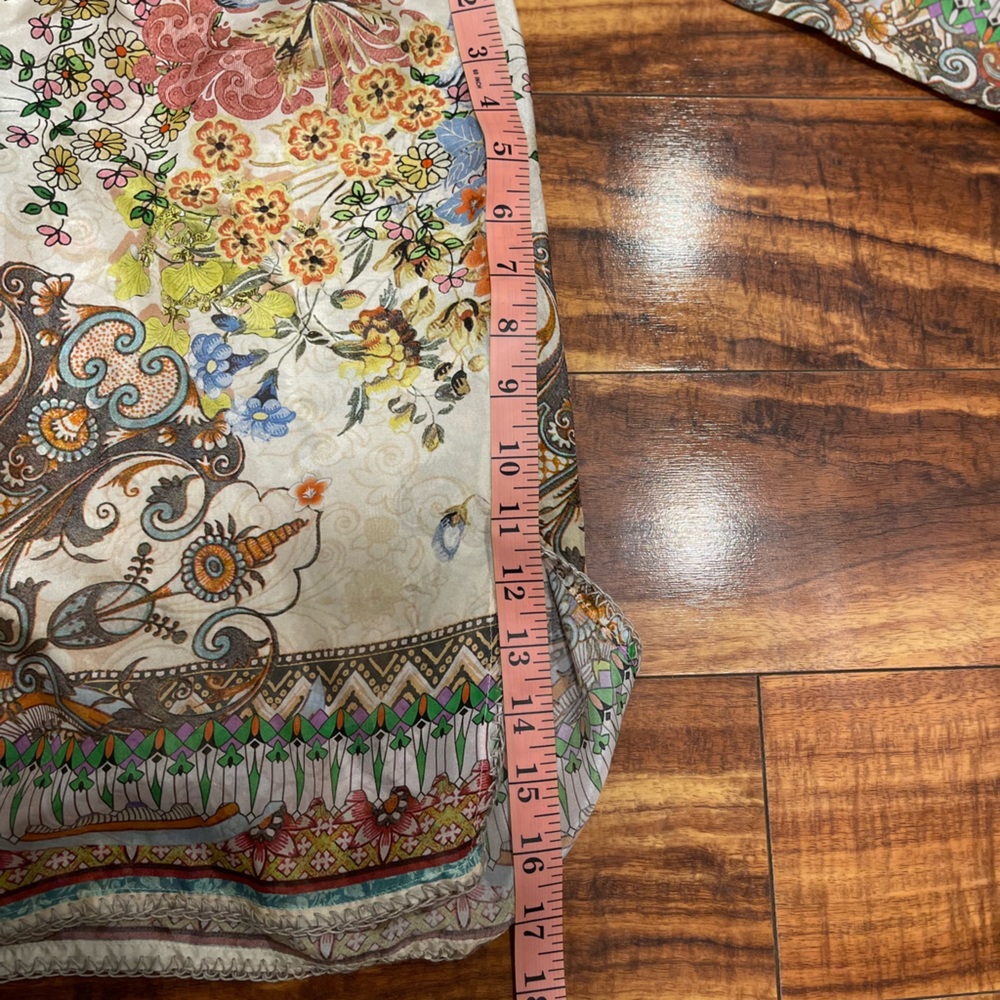 Johnny Was 100% Silk Blouse Medium - Picture 10 of 10